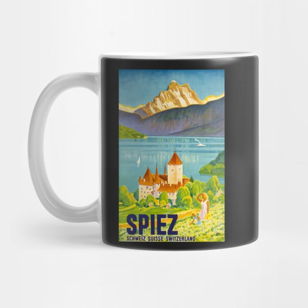 Spiez, Suisse, Travel Poster by BokeeLee